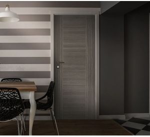 Puerta Interior Amparo Silver HDF 65x200 cm Masonite