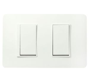 Placa armada interruptor 10A 9/15 blanco Bticino