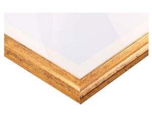 Cuadro 40x60 cm venado dorado/blanco Ronda