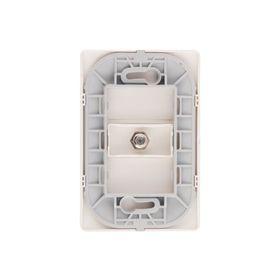 Placa toma TV armada tipo F blanco Bticino