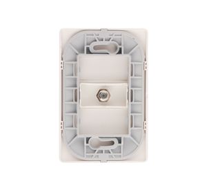 Placa toma TV armada tipo F blanco Bticino