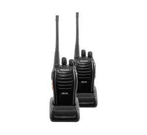 Kit radiotransmisor portátil 16 km 33PHLMD216 negro 2 unidades Philco