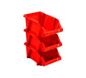 Caja organizadora apilable N10 rojo Reyplast