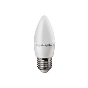 Ampolleta LED 5W E27 C37 vela Megabright