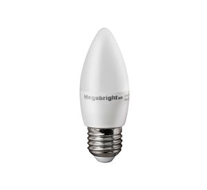 Ampolleta LED 5W E27 C37 vela Megabright