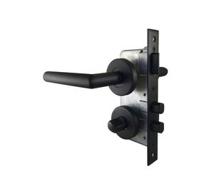 Cerradura embutir manilla baño negro colonial Scanavini