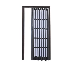 Puerta Plegable PVC 90x200 cm Wengue con ventana Baldara