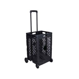 Carro de compras plegable Rejilla negro Cotidiana