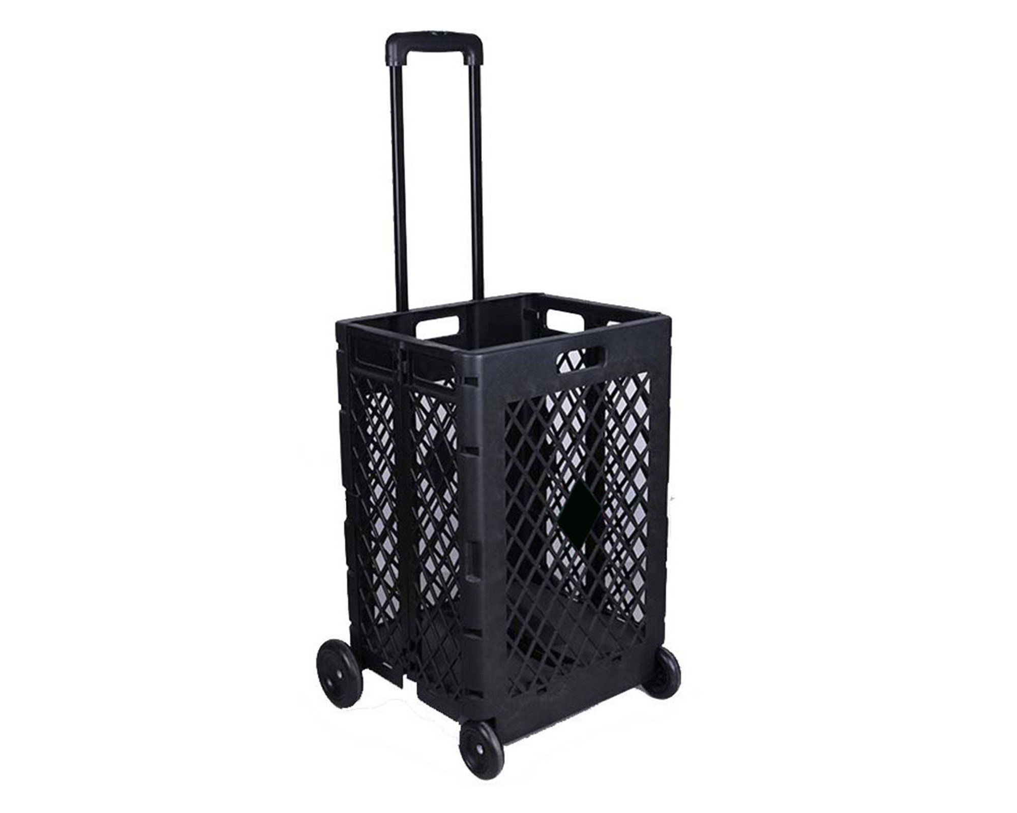 Carro de Compras Plegable Rejilla Negro Cotidiana