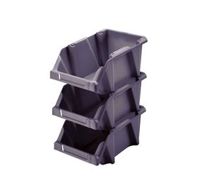 Caja organizadora apilable N15 gris Reyplast