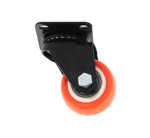 Rueda 40 mm placa naranjo/negro Gevemac