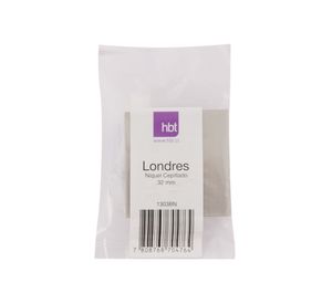 Perilla 32 mm Londres níquel cepillado hbt