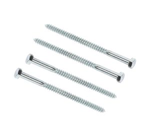 Tirafondo cabeza hexagonal 5/16x5'' zincado 4 unidades Arnik