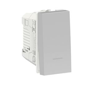 Módulo interruptor 16A 9/12 Orión aluminio Schneider