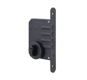 Cerrojo embutir 600 llave-llave negro Odis