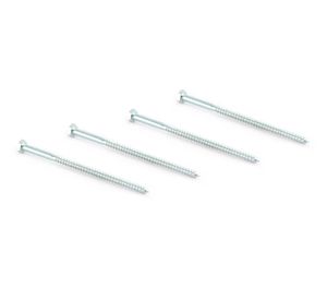 Tirafondo cabeza hexagonal 1/4x5'' zincado 4 unidades Arnik