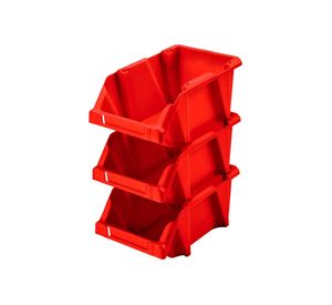 Caja organizadora apilable N15 rojo Reyplast