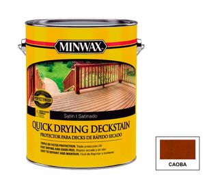 Protector de madera piso Quick Drying Deckstain caoba satín 3.785 lt
