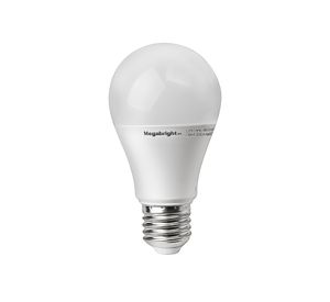 Ampolleta LED 9,5W E27 luz cálida A60 Megabright