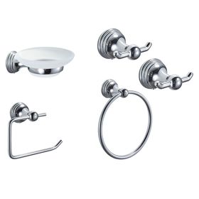 Set accesorios baño pared Jasmin 5 piezas
