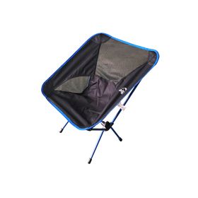 Silla camping con apoyabrazos negro Alpes
