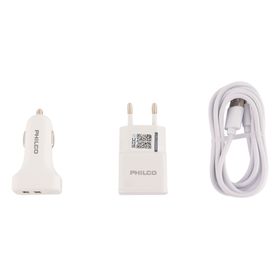 Cargador 3 en 1 tipo C blanco Philco