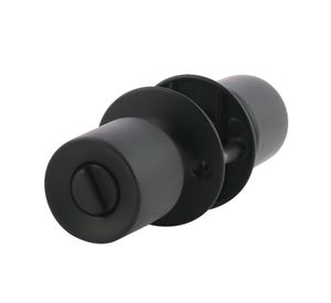 Cerradura pomo dormitorio/baño 4044+BN negro Scanavini