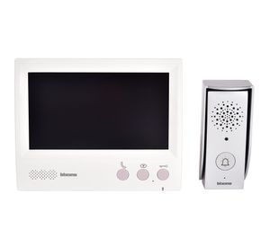 Kit videoportero 7'' 4 hilos blanco Bticino