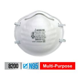 Mascarilla desechable 8200 20 un.