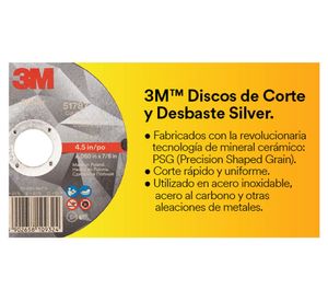 Disco corte 4,5''x 1 mm silver 3M