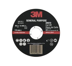 Disco corte general 4 1/2'' 3M