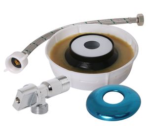 Kit instalación WC con llave angular Flustem