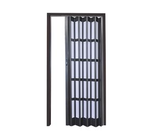 Puerta Plegable PVC 70x200 cm Wengue con ventana Baldara