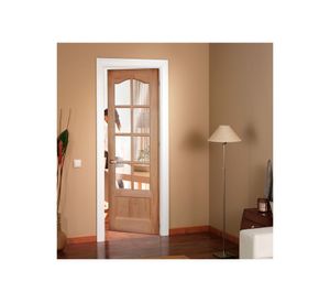 Puerta Pino Radiata Caburga 75x200 cm 8 Vidrios Moldupanel