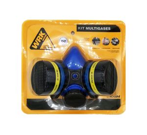 Respirador medio rostro + cartucho químico Multigases Wrk Work