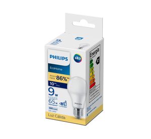 Ampolleta Led 9W E27 luz cálida EcoHome