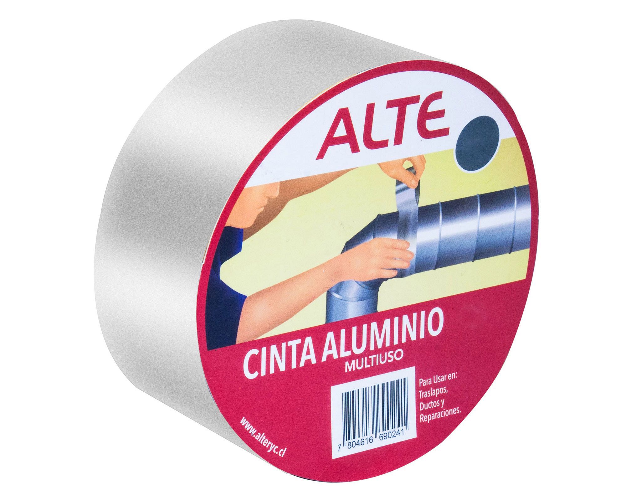 Cinta de Aluminio 50mm x 50m Alte