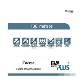 Cable EVA plus 2,5 mm 100 m H07Z1-U rojo Cocesa.