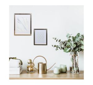 Marco foto 20x25 cm Paspartú oro Cotidiana.