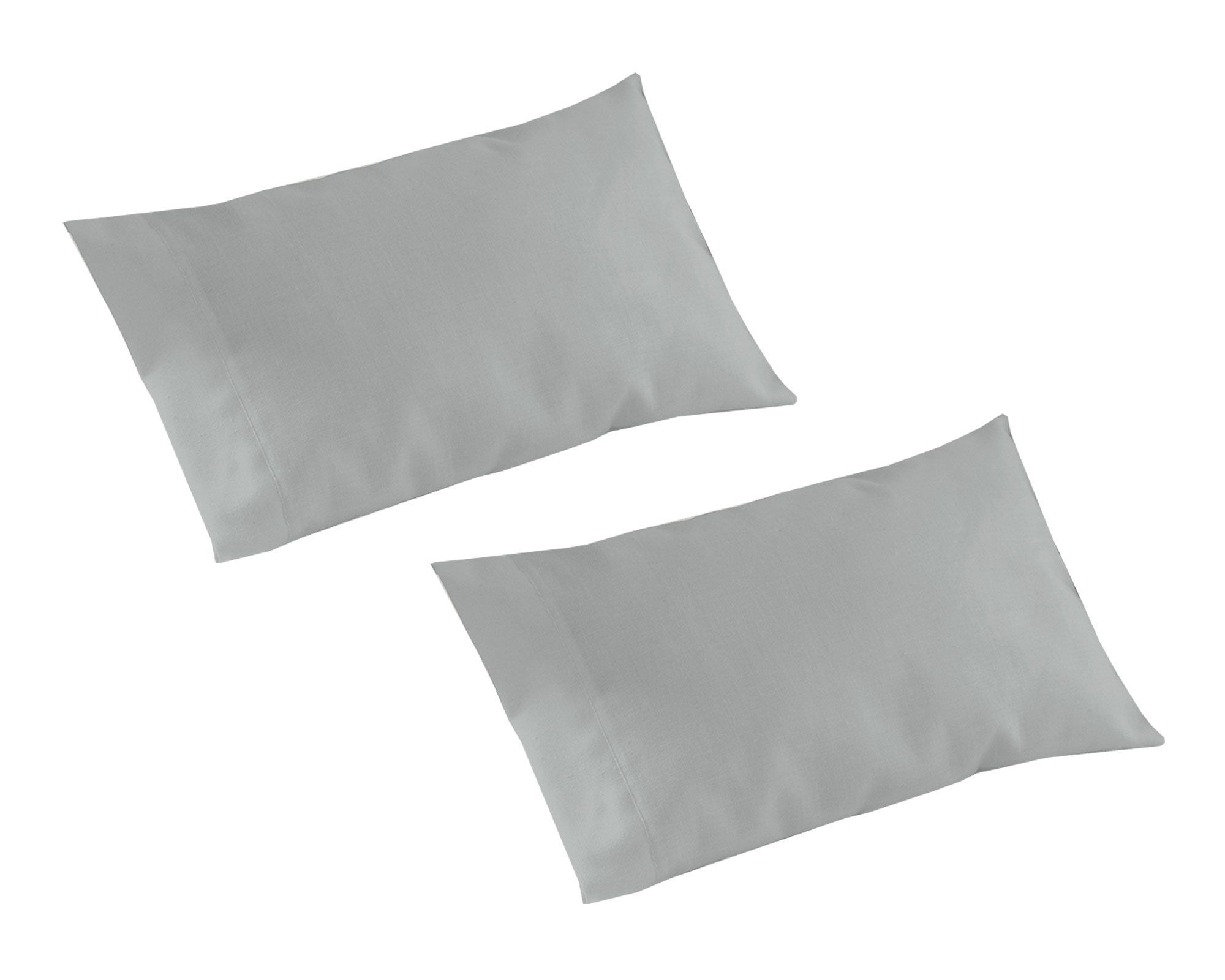 M+Design Funda almohada 50x70 cm gris 2 unidades