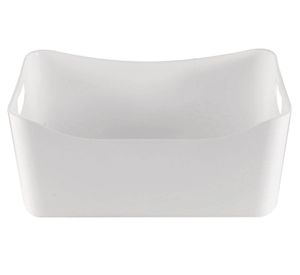 Caja organizadora con asas blanco acrílica 2.5 lt