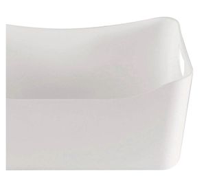 Caja organizadora con asas blanco acrílica 2.5 lt