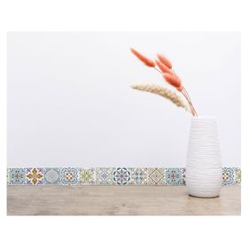 Cenefa adhesiva 5,5x46 cm Blumen 6 unidades