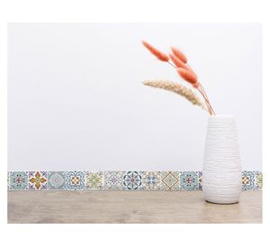 Cenefa adhesiva 5,5x46 cm Blumen 6 unidades