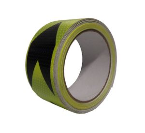 Cinta reflectante arrow 50 mm 5 m negro/amarillo Alte