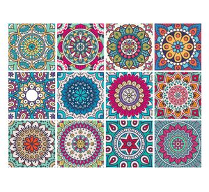 Vinilo adhesivo 15x15 cm Mandala 12 unidades