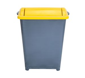 Basurero reciclaje 37 litros tapa vaivén verde Eco Hogar