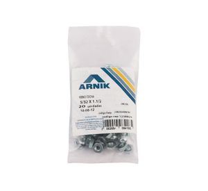 Perno cocina con tuerca 5/32x1 1/2'' zincado 20 unidades Arnik