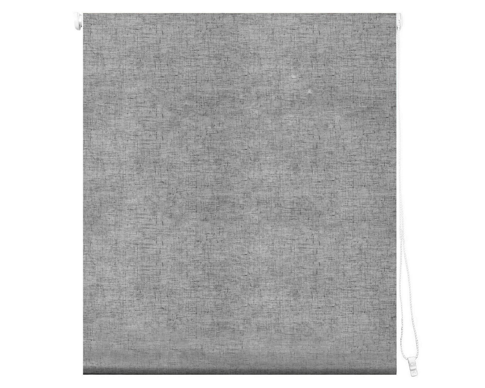 Cortina roller blackout 180x250 cm textura gris a $29.990