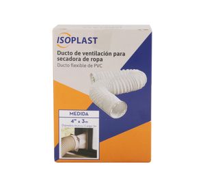 Ducto secadora 4'' 3 m flexible blanco Isoplast